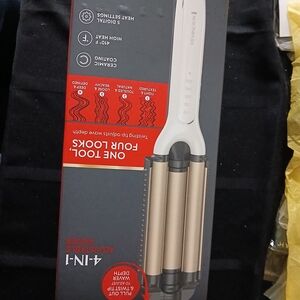 Remington Multi-Style 4-in-1 Hair Waver with Gold Barrels